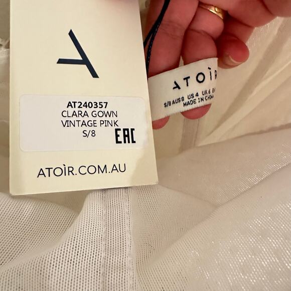 NWT Atoir Clara Gown in Vintage Pink Size Small - Picture 8 of 12
